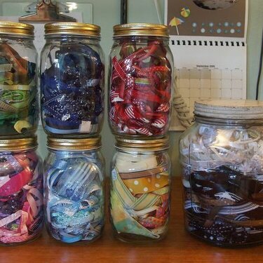 Ribbon Jar shelf