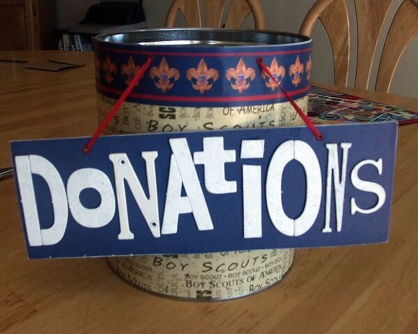 Donations Tin for Cub Scouts