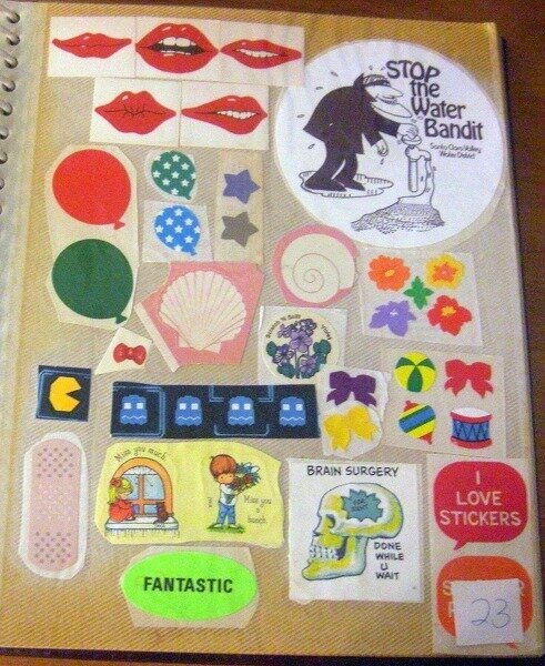 my 1983 sticker album part II