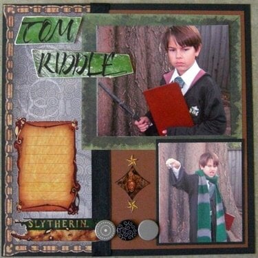Tom Riddle (new Harry Potter papers)