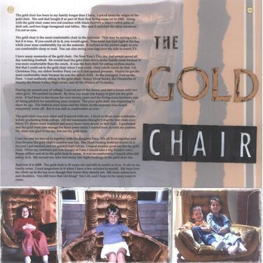 The Gold Chair  **PKPT entry**