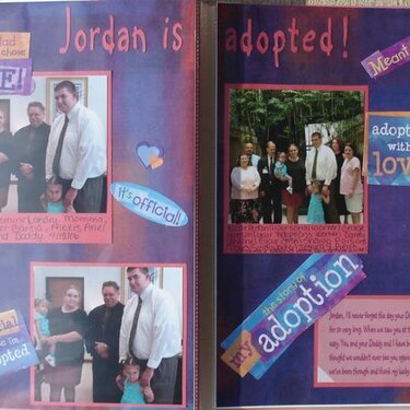 Jordan is adopted!