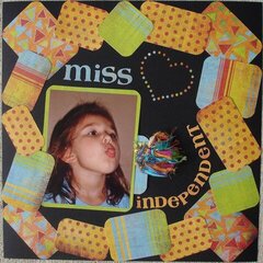 Miss Independent~  Oct. Creative Frame Use Challenge