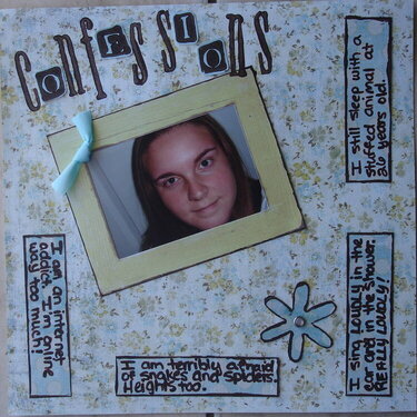 Confessions~ Double Sided LO Challenge (Side 1)~ Scrap This Imperfect Lives