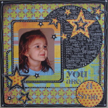 You Are A Star~ Jan Keyword Challenge~ Pammy&#039;s Stars Challenge~ BG Sketch f