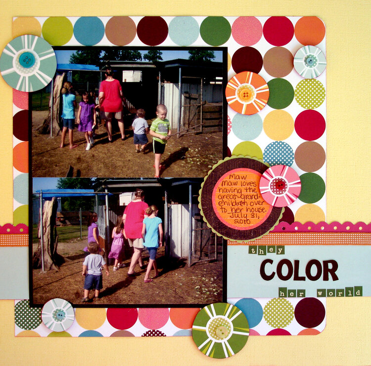 They Color Her World (October Scraptastic Club)