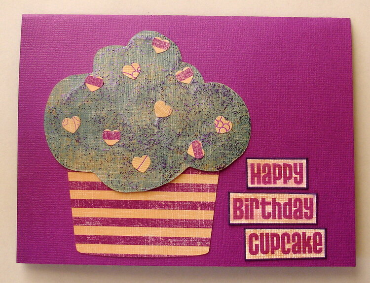 Happy Birthday Cupcake-Scrappersaurus DT