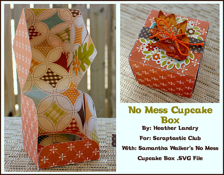 No Mess Cupcake Box (Scraptastic Club)