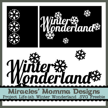 Winter Wonderland SVG Freebie