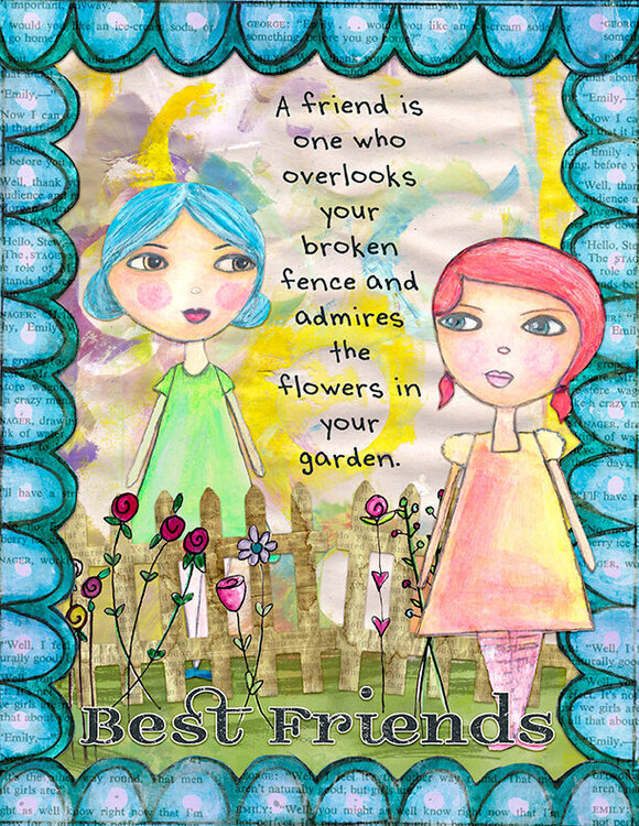 Best Friends (Jessica Sprague&#039;s Digital Art Journaling Class)