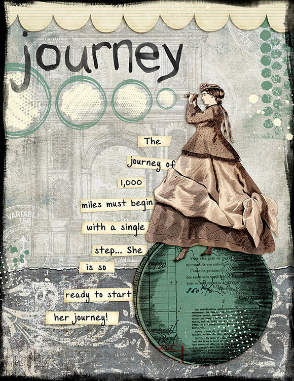 Journey (Jessica Sprague&#039;s Digital Art Journaling Class)