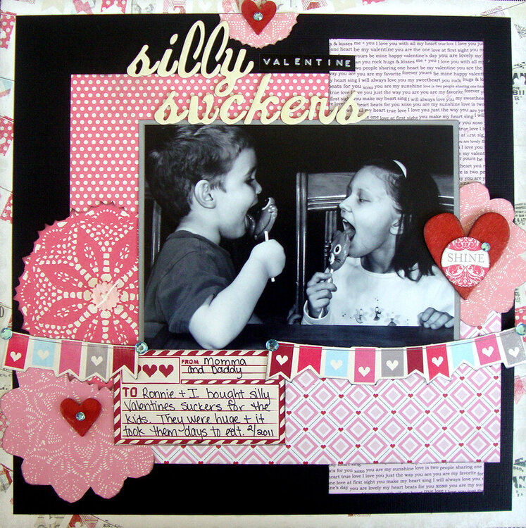 Silly Valentine Suckers (Scraptastic Club)