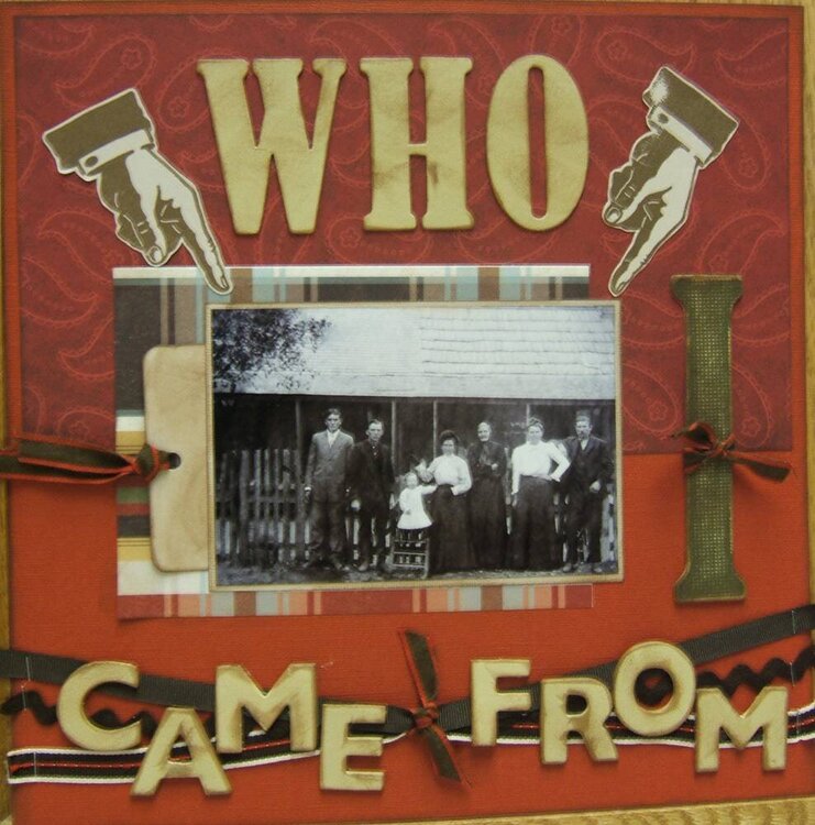 Who I Came From - 6/52 Scrapbooking Challenges