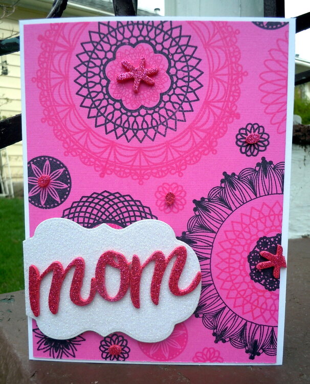 Mother&#039;s Day doily card