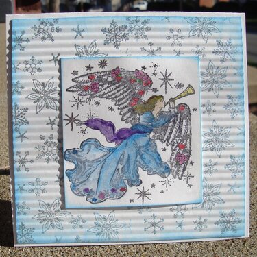 Trumpeting Angel Card