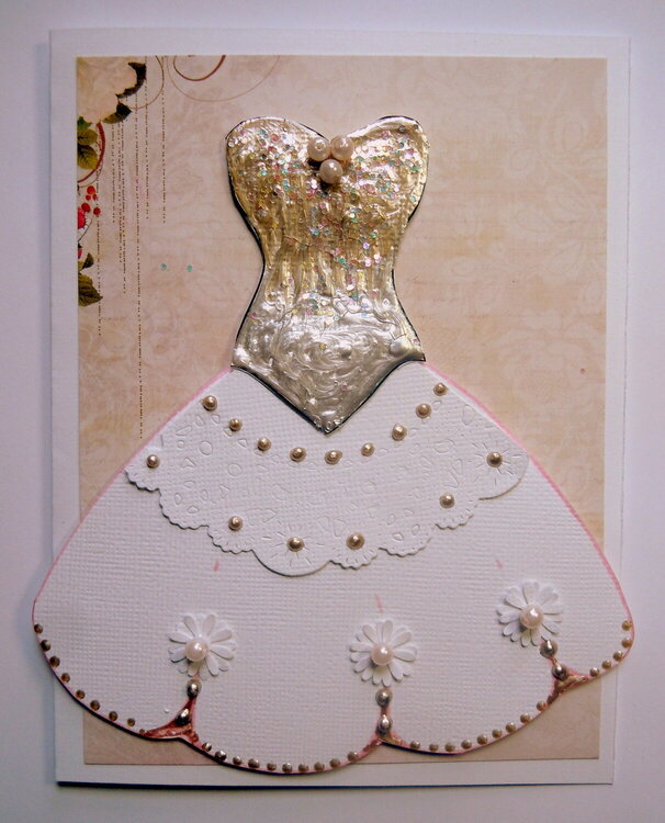 Digi Stamp bodice dress