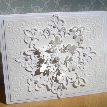 Spellbinders snowflake card