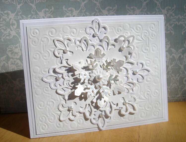 Spellbinders snowflake card