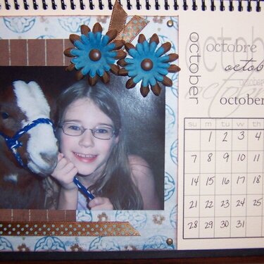 October Calendar Page