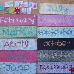 Cookie Sheet Calendar Months