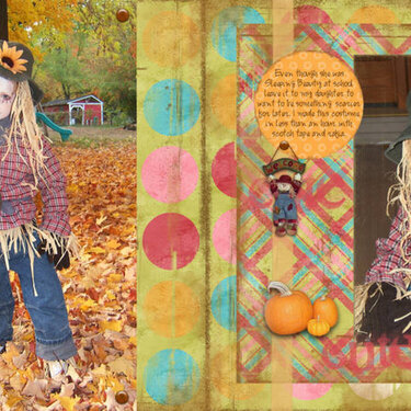 Halloween Costume in the backyard