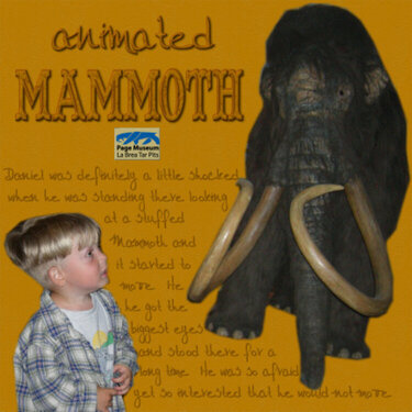 La Brea Tar Pits- Animated Mammoth
