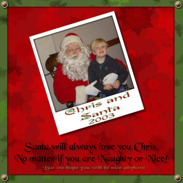 Chris and Santa