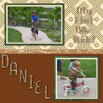 Daniels First Bike Ride