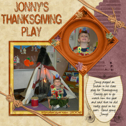 Jonny&#039;s Thanksgiving Play