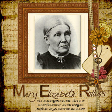 Mary Elizabeth Rolllins