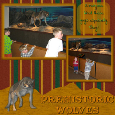 La Brea Tar Pits-Prehistoric Wolves