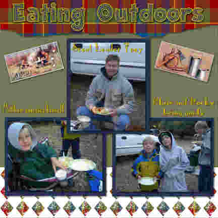 Scout Camp-Eating Outdoors