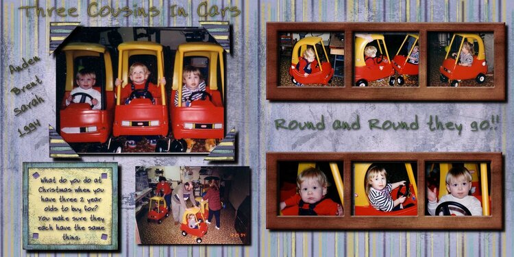 Three Cousins in cars revised