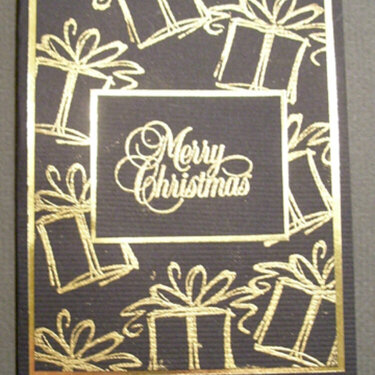 Black/Gold Christmas card