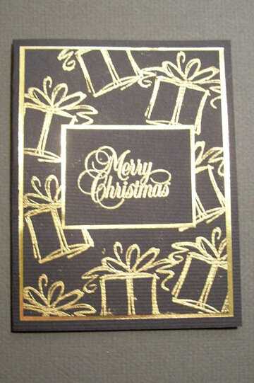 Black/Gold Christmas card