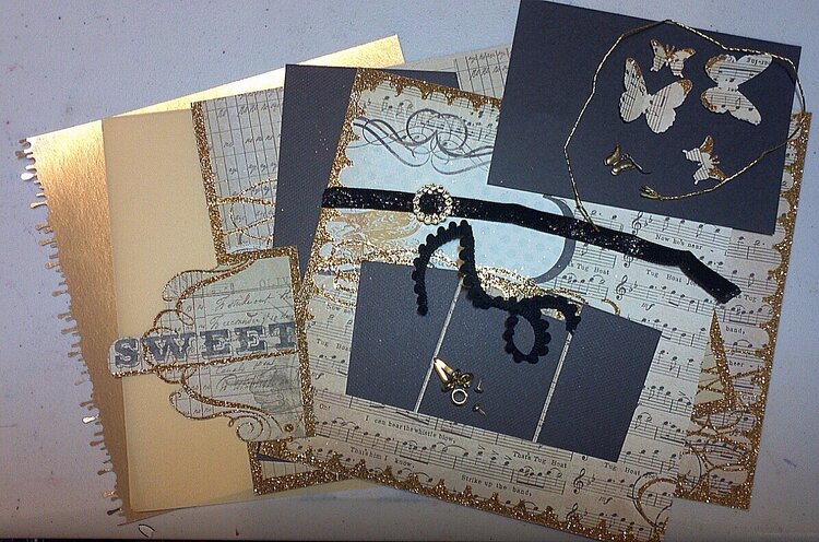 8x8 Glitter &amp; Gold kit