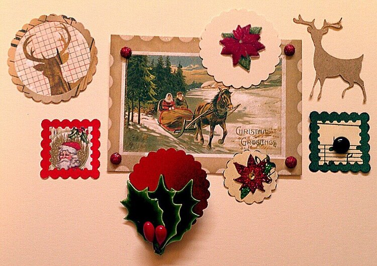 Christmas collage inchies