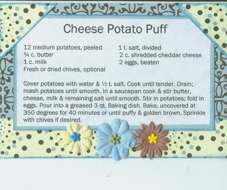 Chees Potatoe Puff