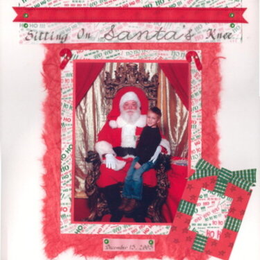 Sitting on Santa&#039;s Knee