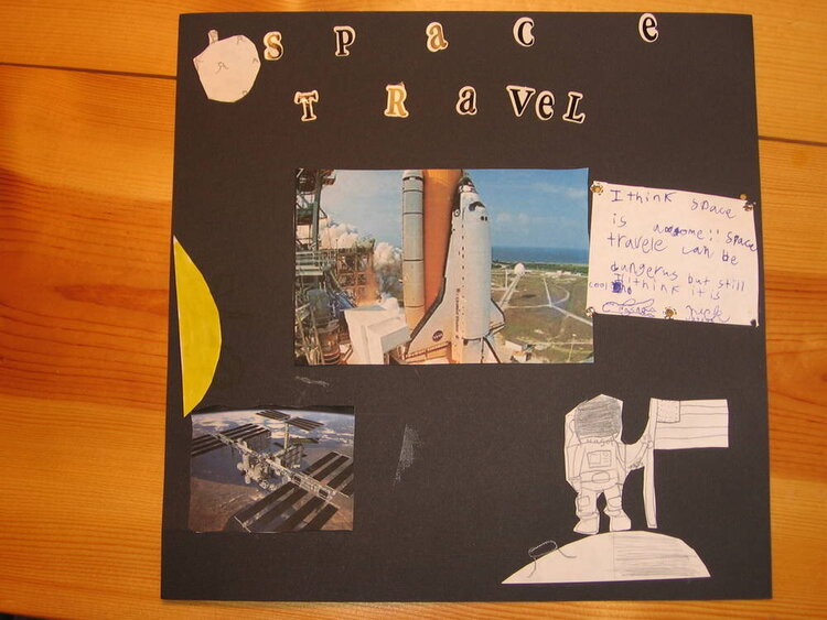 space travel by Nick age 8