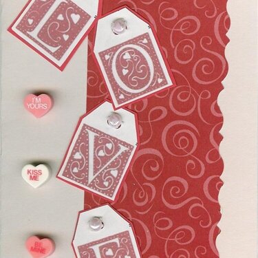 Sweetheart Love Tags Card