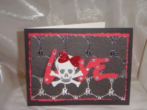 Skully priness Love card