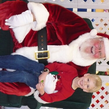 Brendan With Santa