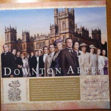 Downton Abbey characters, castle in background