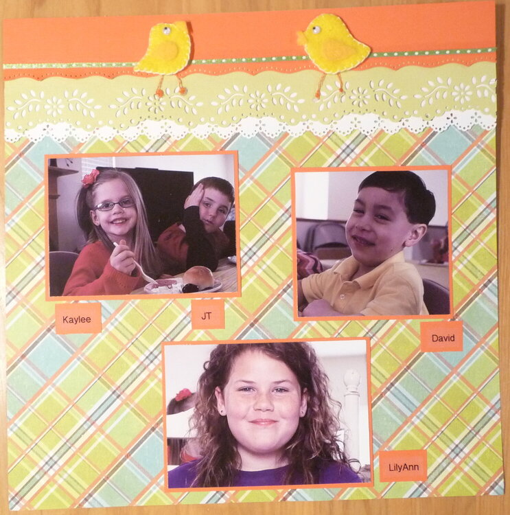 Easter chicks pg layout