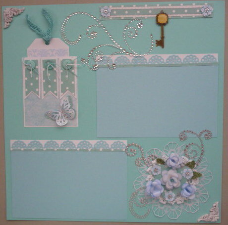 added upon Green Blue pg Key Doily Tag