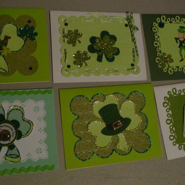 St. Patty&#039;s day cards for the grandkids set 1