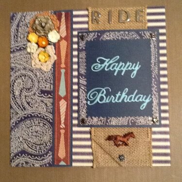 Hubby&#039;s 65th bday card