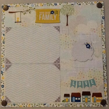 Baby Michael's scrapbook page