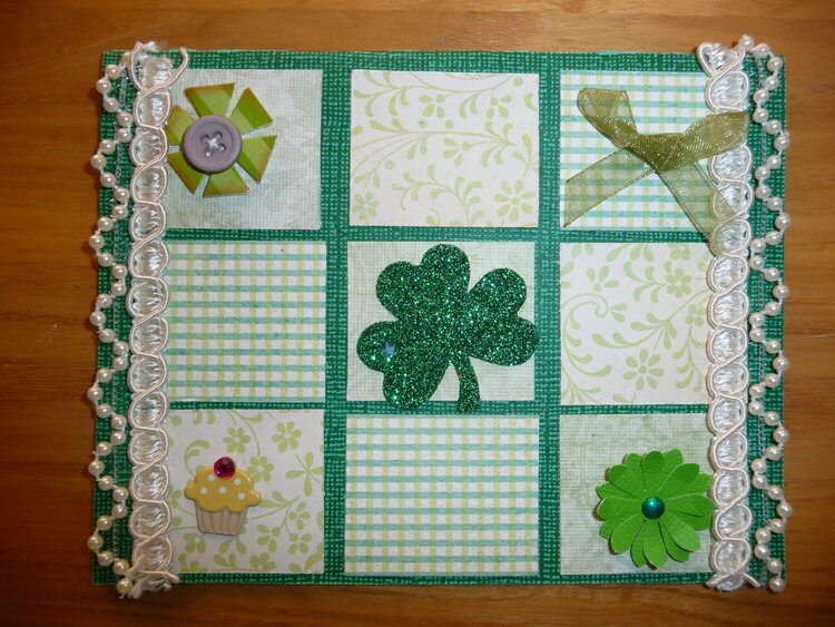 lacy blocks St. Patricks day Card